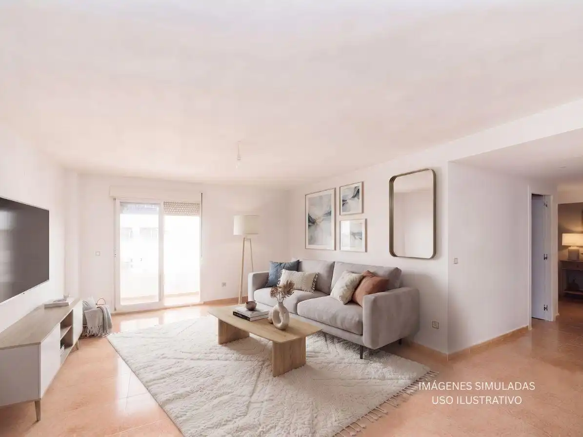 Sala de estar de Piso en venta en San Vicente del Raspeig / Sant Vicent del Raspeig con Terraza