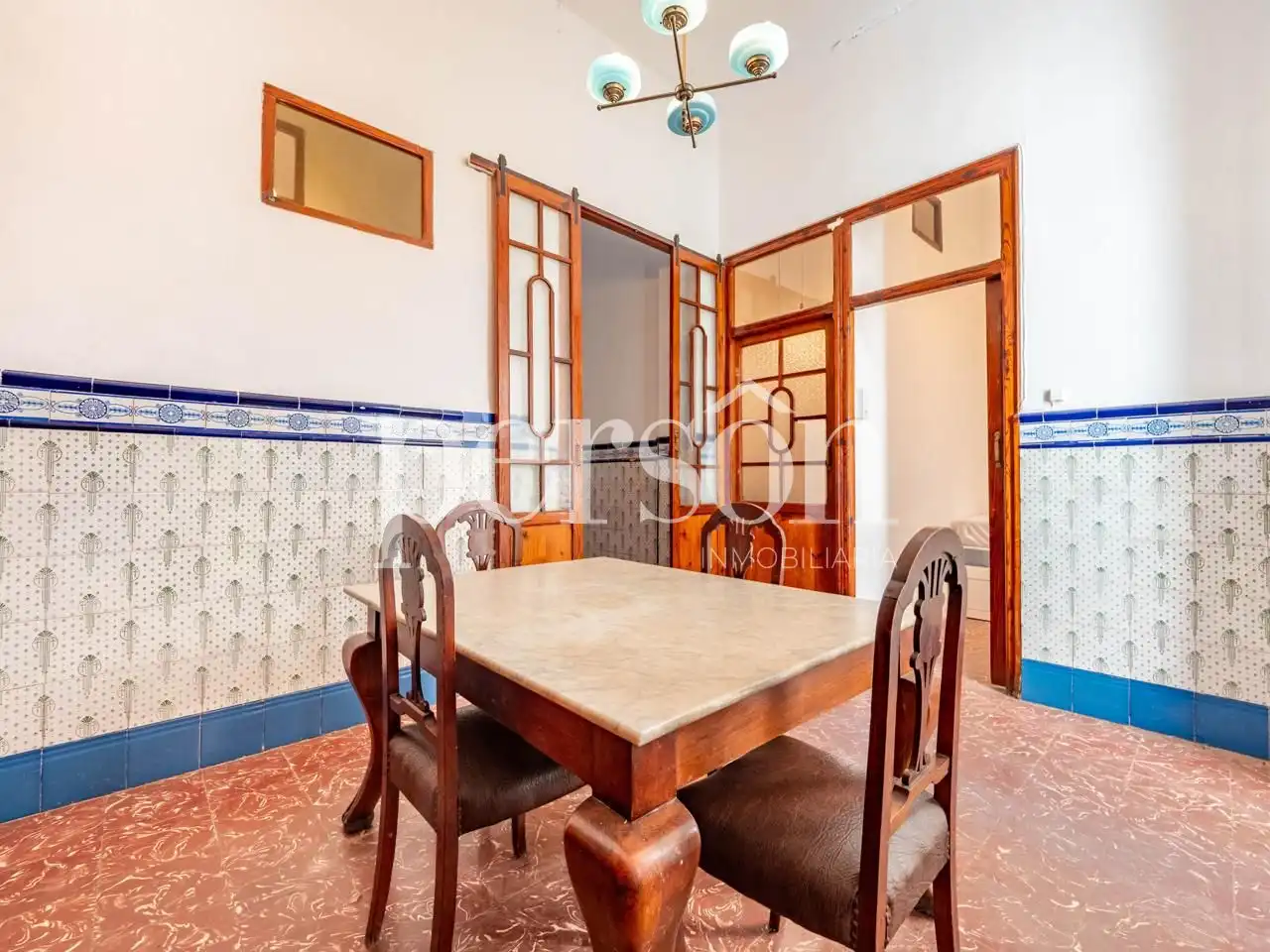 Esszimmer von Erdgeschoss zum Verkauf in Valencia mit Terrasse