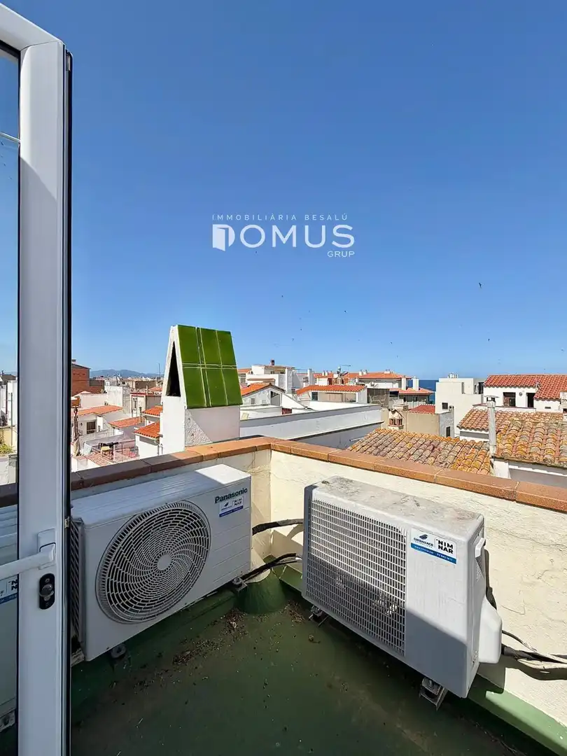 Außenansicht von Maisonette zur Miete in L'Escala mit Klimaanlage, Heizung und Terrasse