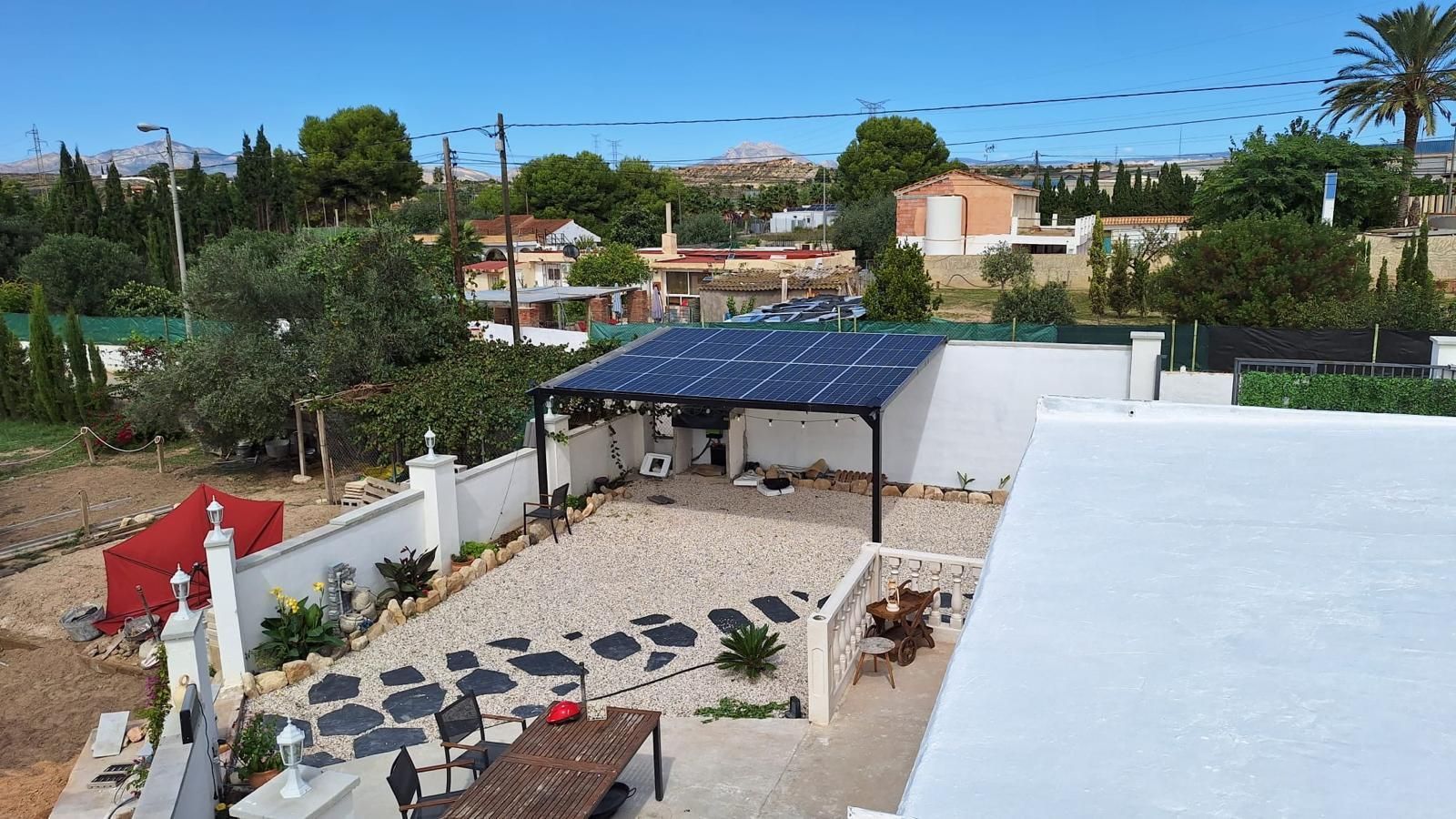 Terraza de Casa o chalet en venta en Alicante / Alacant con Aire acondicionado, Jardín privado y Terraza