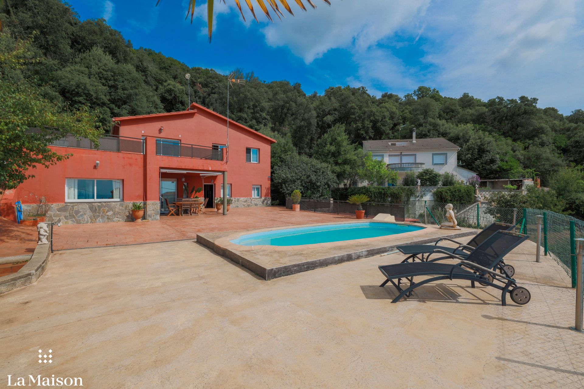 Piscina de Casa o xalet en venda en Sant Iscle de Vallalta amb Calefacció, Jardí privat i Terrassa