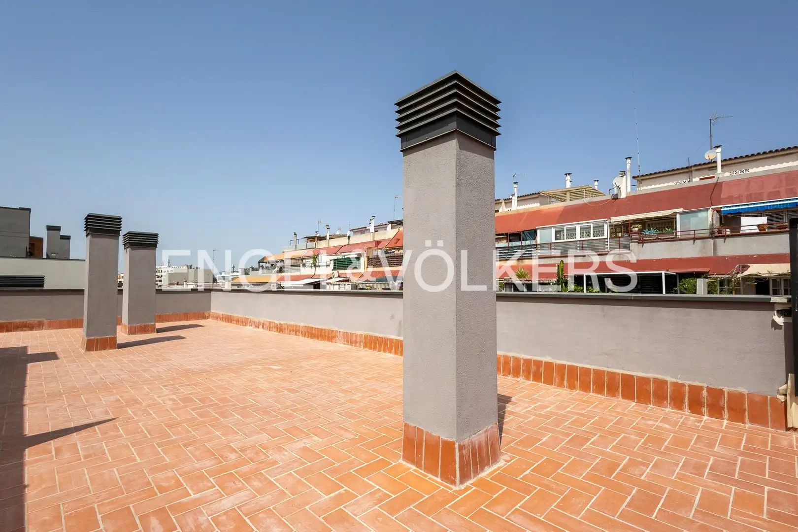 Terrasse von Wohnung zur Miete in Esplugues de Llobregat mit Klimaanlage, Heizung und Parkett