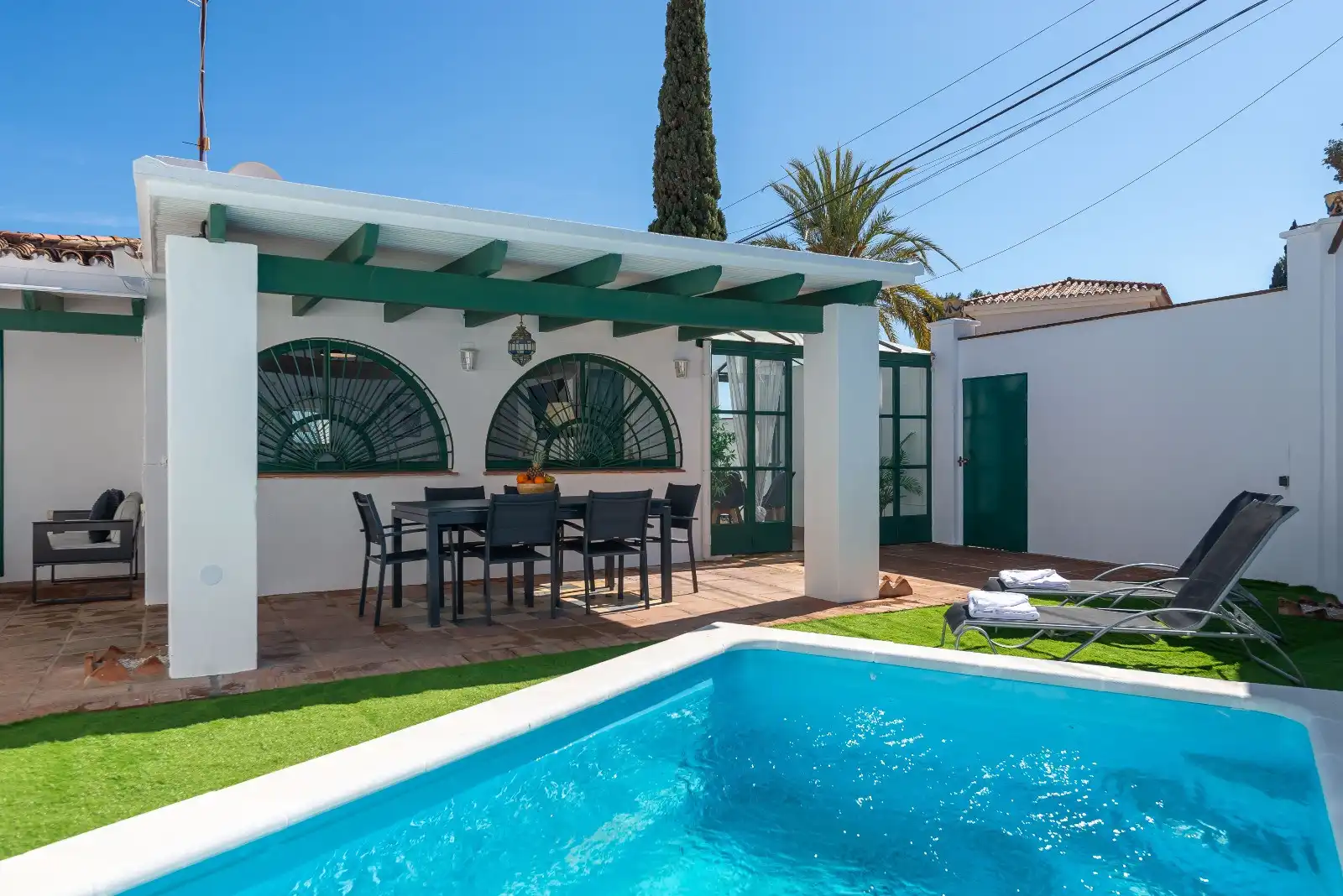 Terraza de Casa o chalet en venta en Marbella con Aire acondicionado, Calefacción y Jardín privado