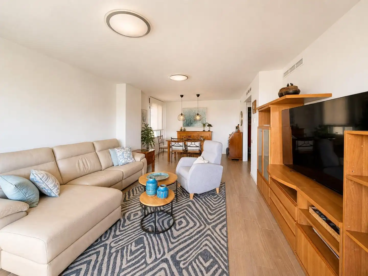 Wohnzimmer von Wohnung zum Verkauf in Valencia mit Klimaanlage, Terrasse und Abstellraum