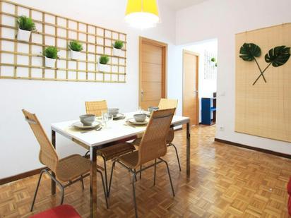 Dining room of Flat to rent in  Madrid Capital  with Heating, Furnished and Washing machine