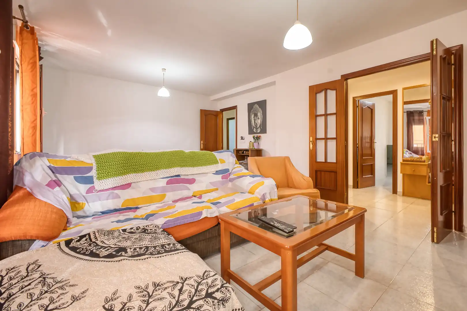 Living room of Flat for sale in Jijona / Xixona  with Storage room, Furnished and Oven