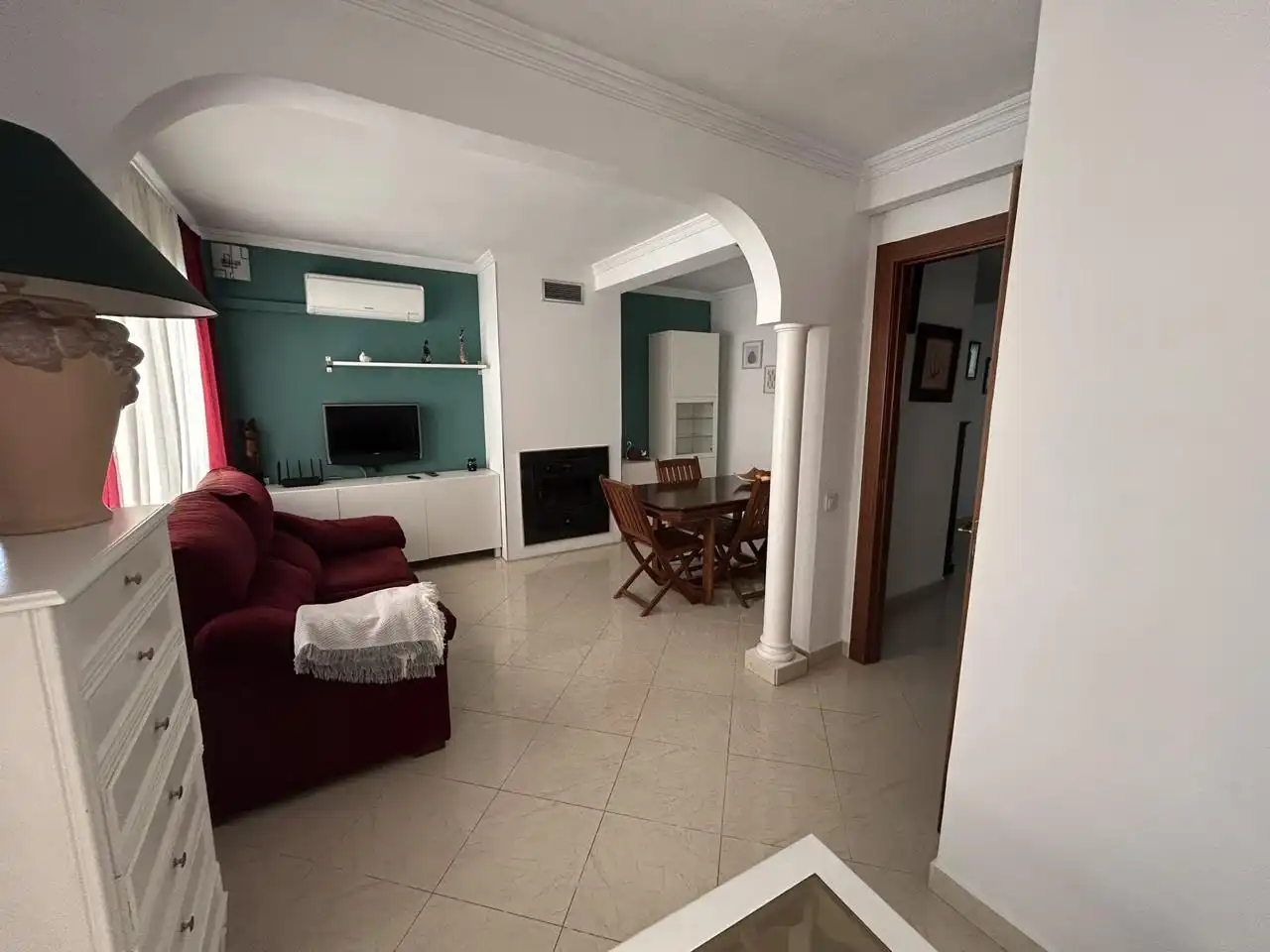 Sala de estar de Piso de alquiler en Málaga con Aire acondicionado, Calefacción y Terraza