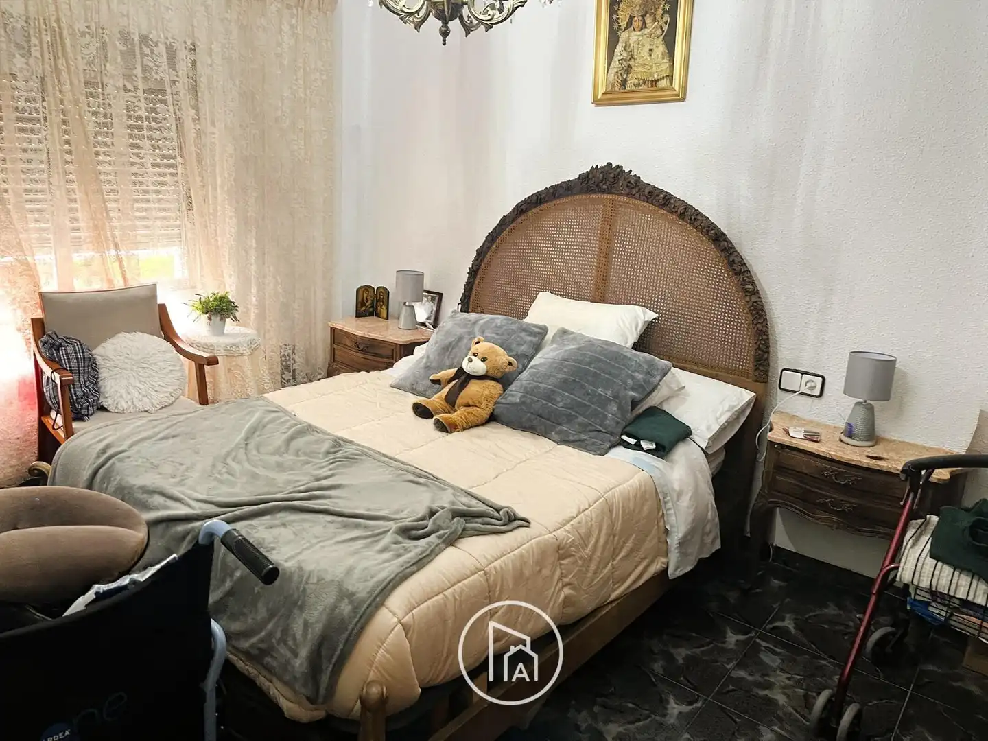 Bedroom of Flat for sale in Valencia  with Air Conditioner, Heating and Balcony