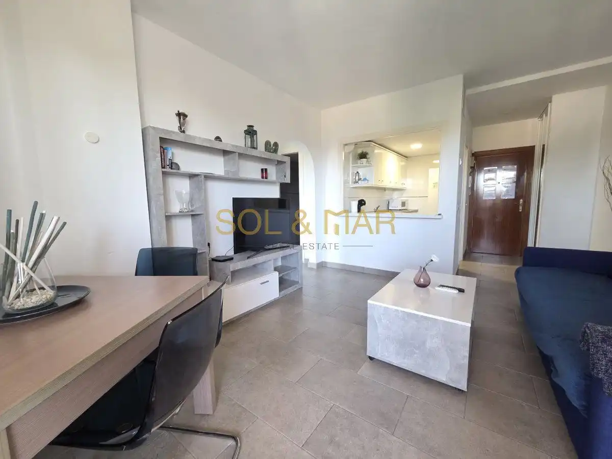 Wohnzimmer von Wohnung zum Verkauf in Torremolinos mit Klimaanlage, Heizung und Terrasse