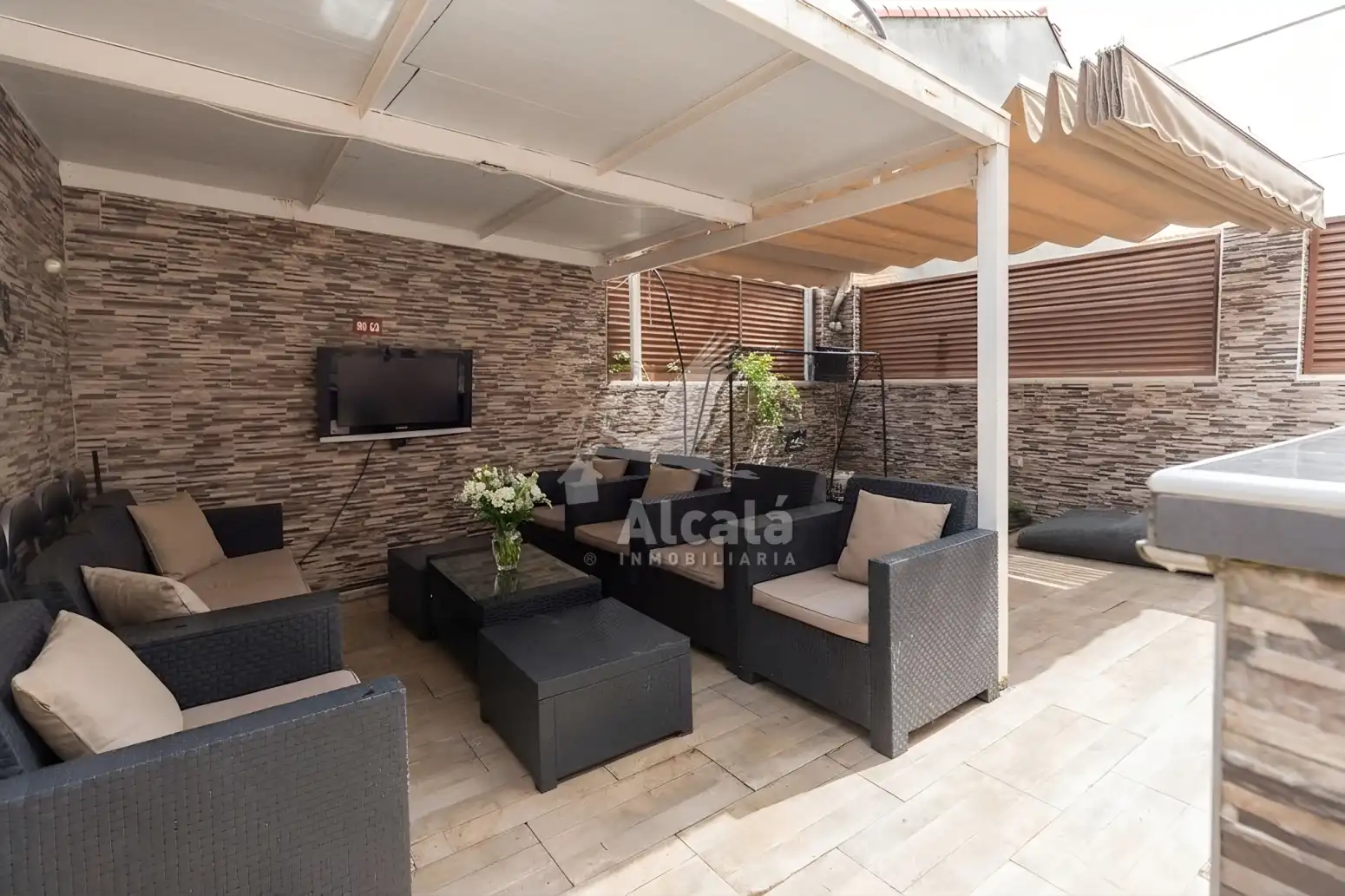 Terraza de Casa adosada en venta en Valdeavero con Aire acondicionado, Calefacción y Jardín privado