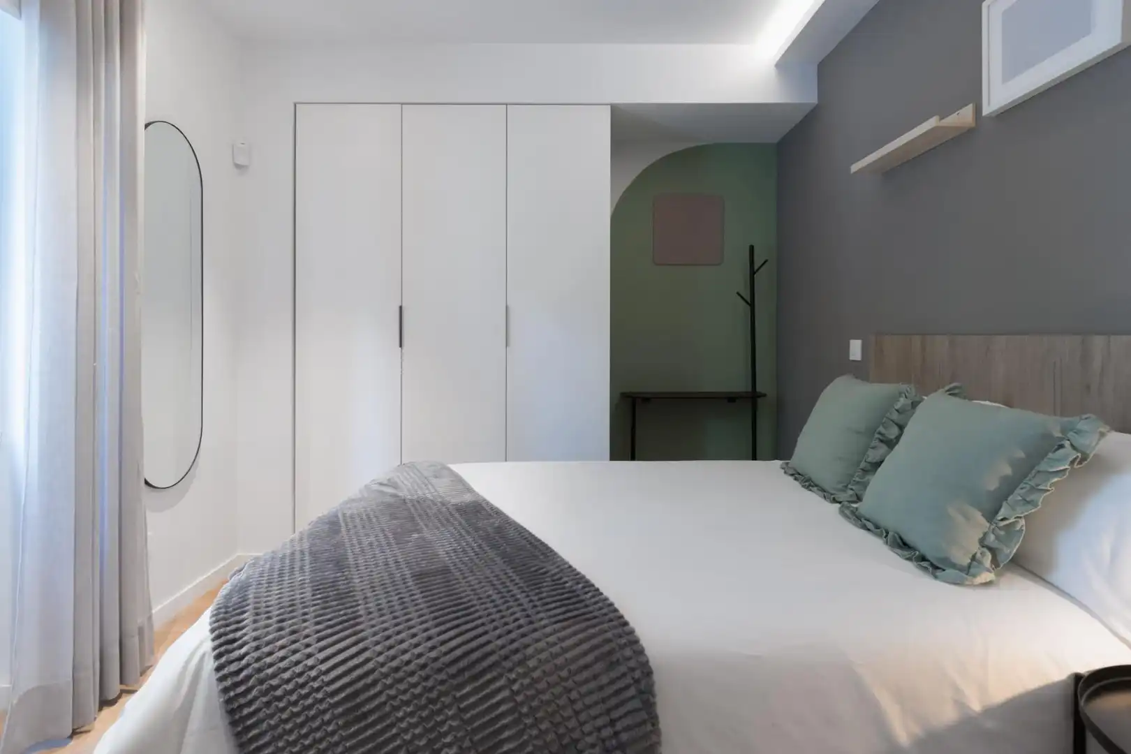 Bedroom of Apartments for rent in Madrid  with Air Conditioner, Heating and Terrace