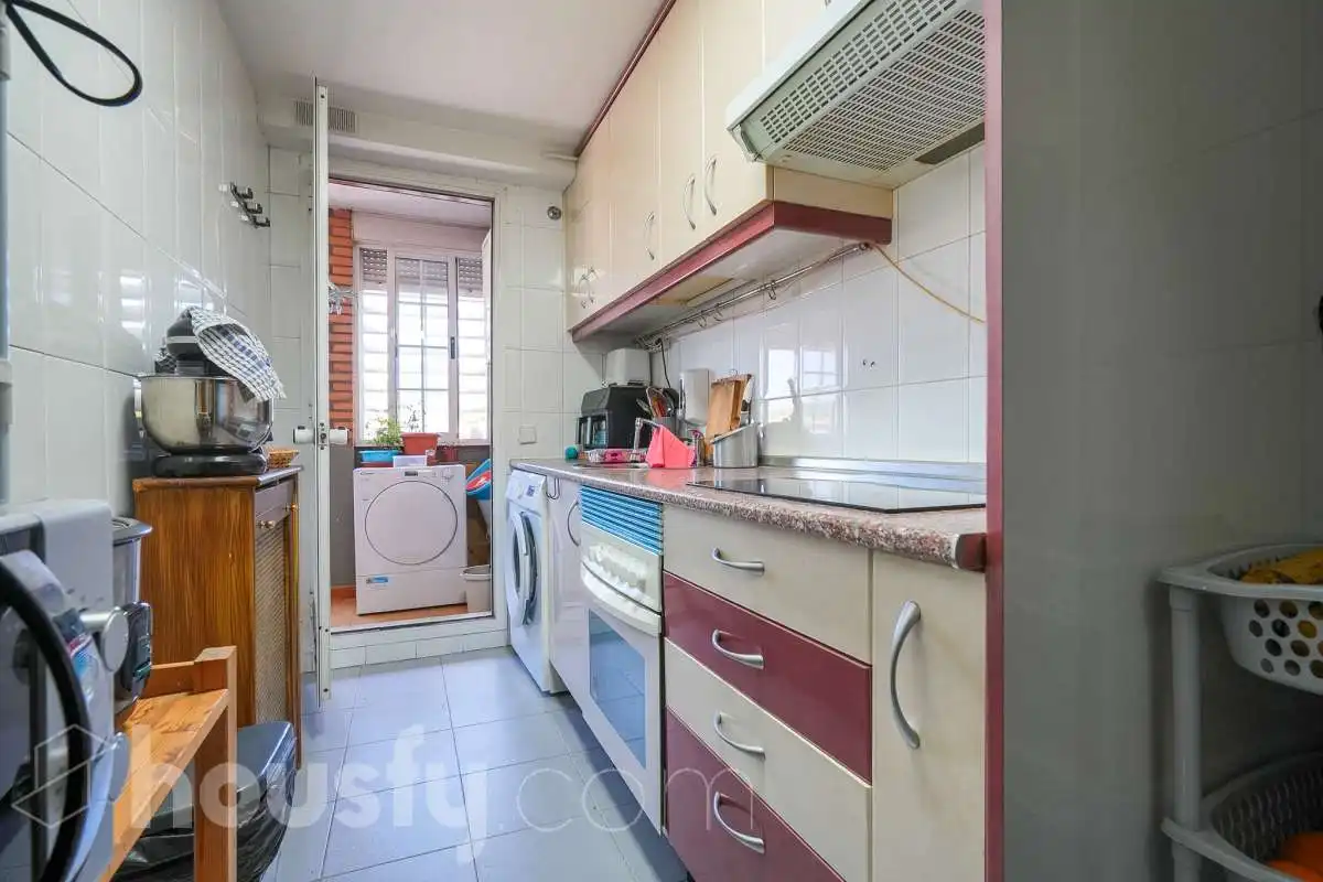 Kitchen of Flat for sale in Madrid  with Air Conditioner, Heating and Terrace
