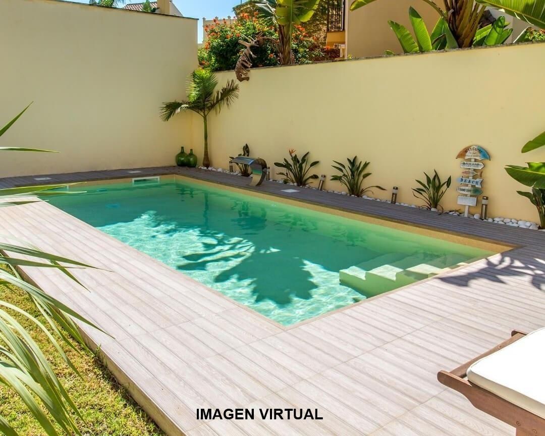 Piscina de Planta baja en venta en  Barcelona Capital con Aire acondicionado, Jardín privado y Parquet