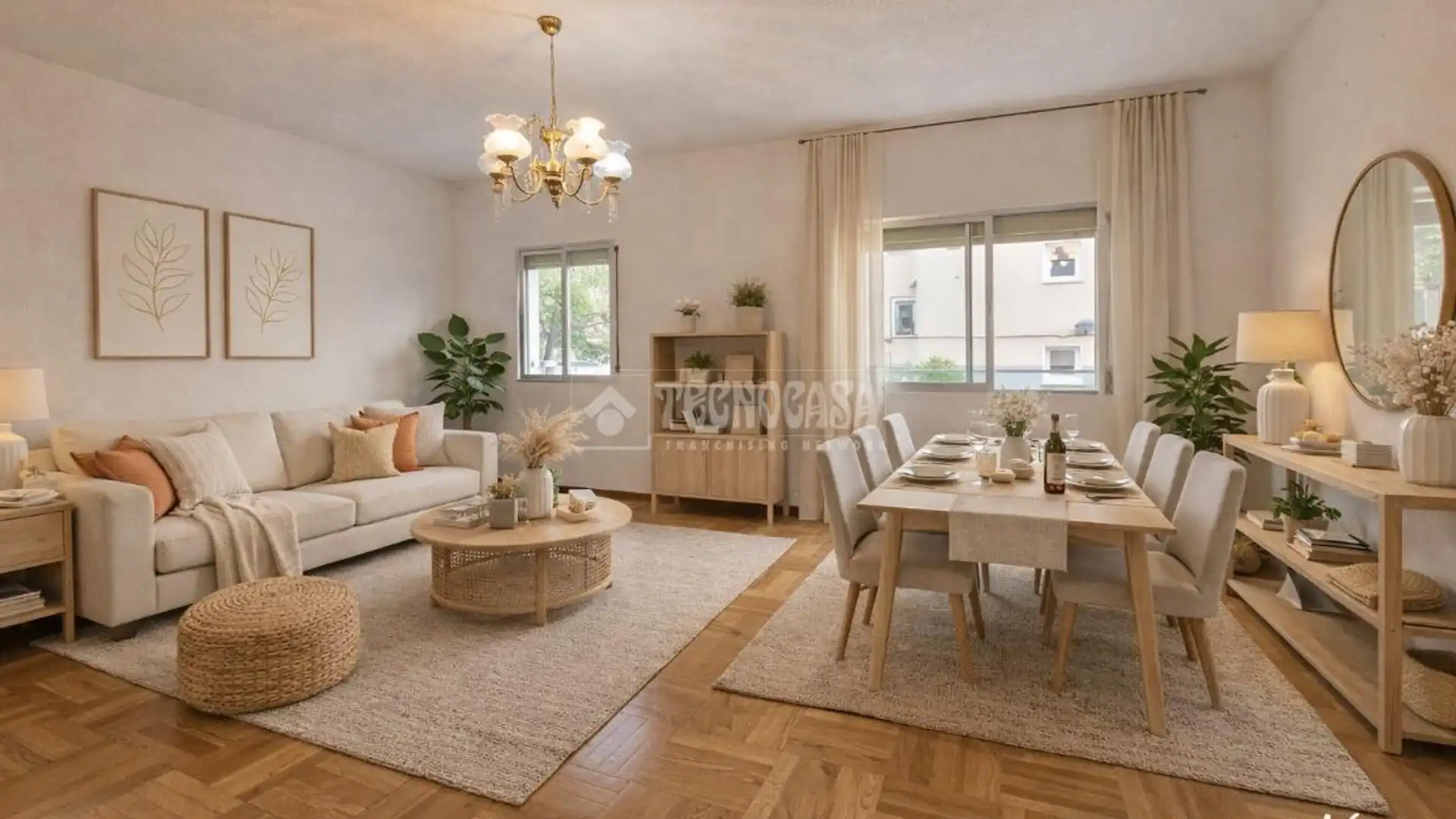 Living room of Flat for sale in  Madrid Capital  with Heating and Parquet flooring