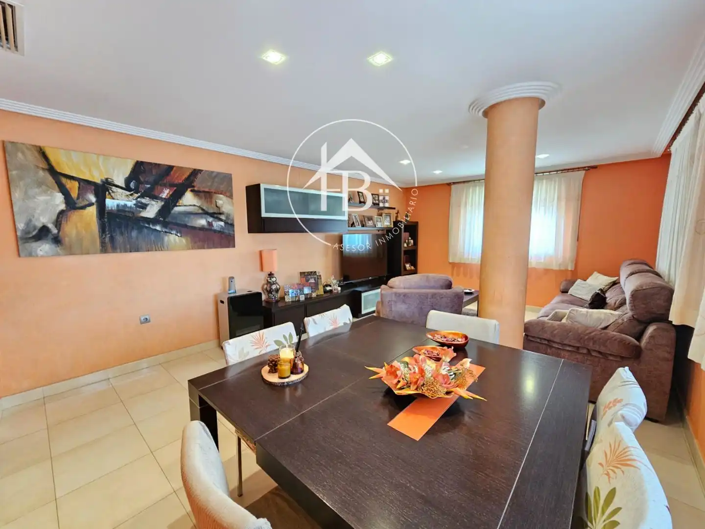Sala de estar de Casa o chalet en venta en Mutxamel con Aire acondicionado, Calefacción y Terraza