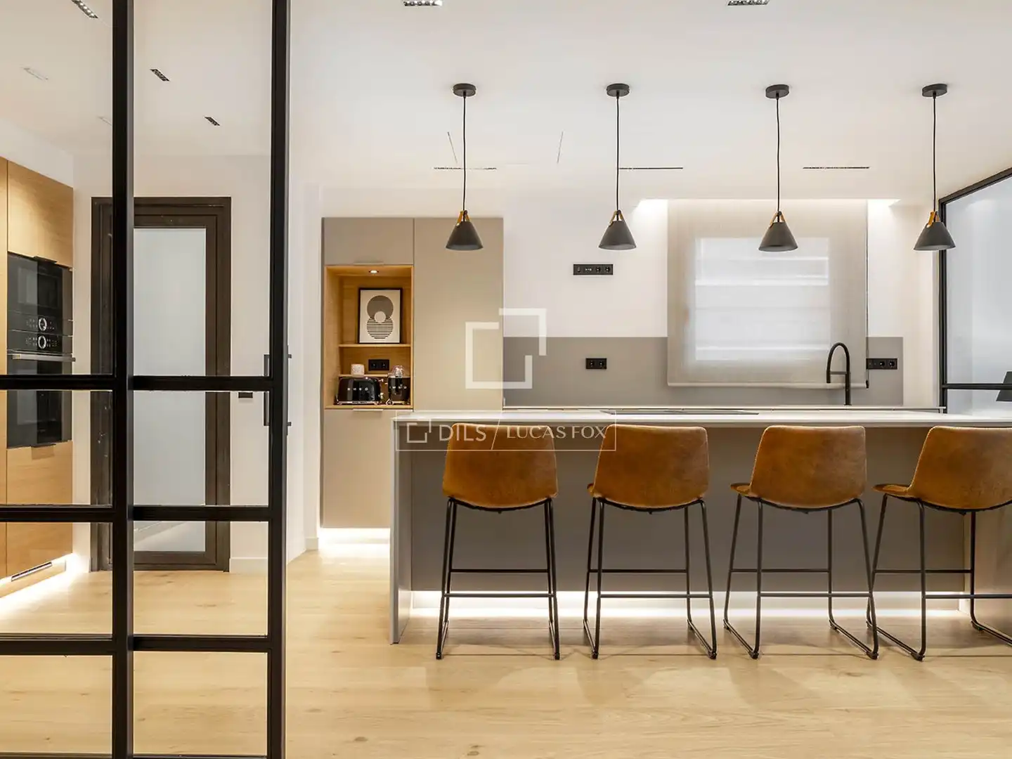Kitchen of Flat for rent in Barcelona  with Air Conditioner, Heating and Parquet flooring