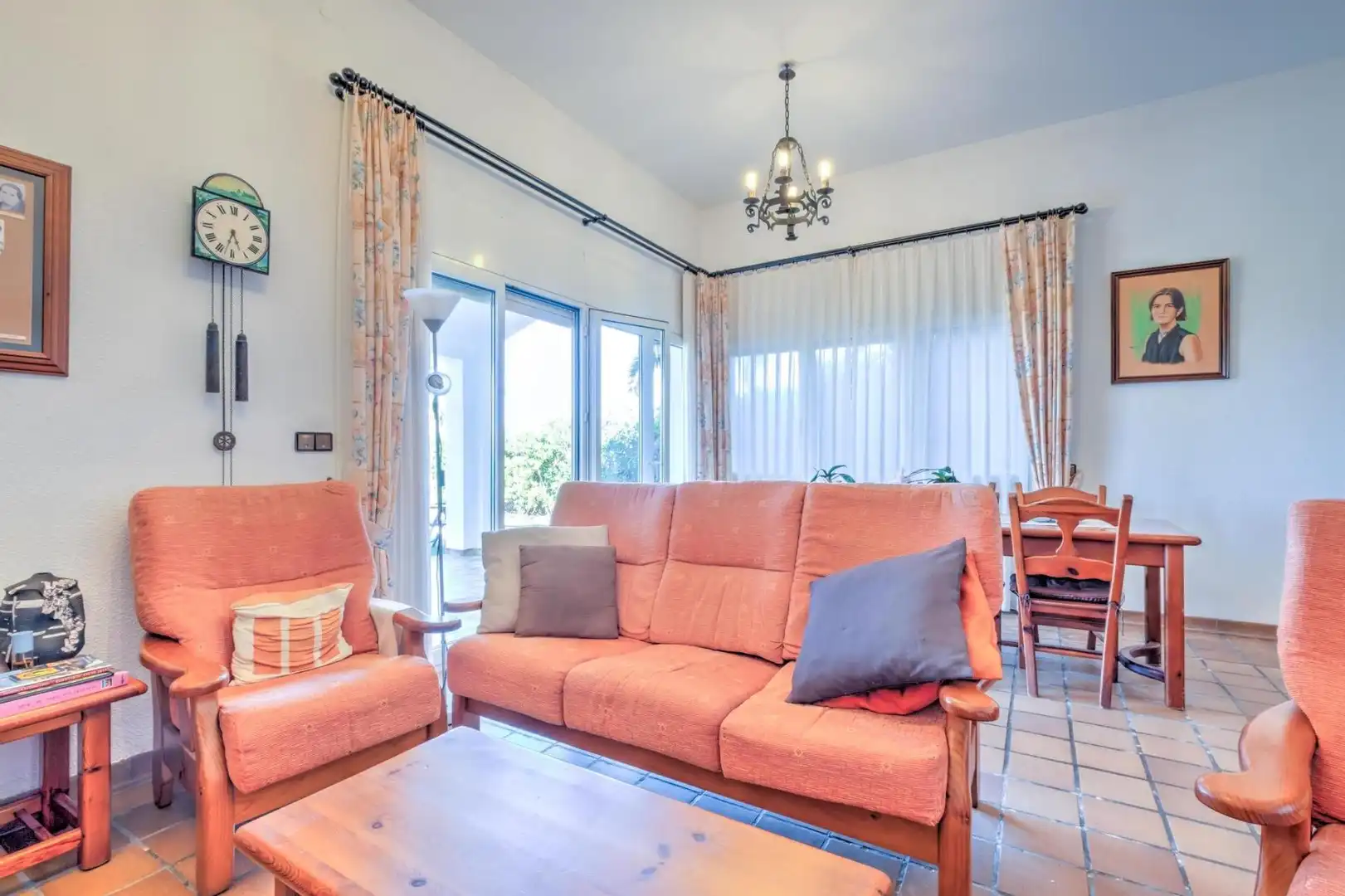 Sala de estar de Casa o chalet en venta en Blanes con Calefacción, Jardín privado y Piscina