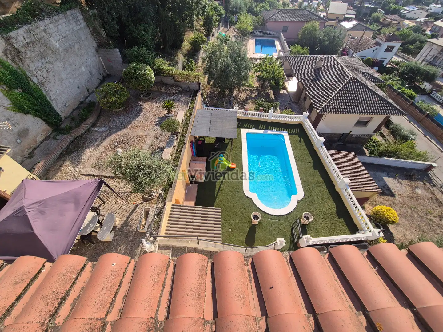 Piscina de Casa o xalet en venda en Sant Vicenç Dels Horts amb Aire condicionat, Calefacció i Jardí privat
