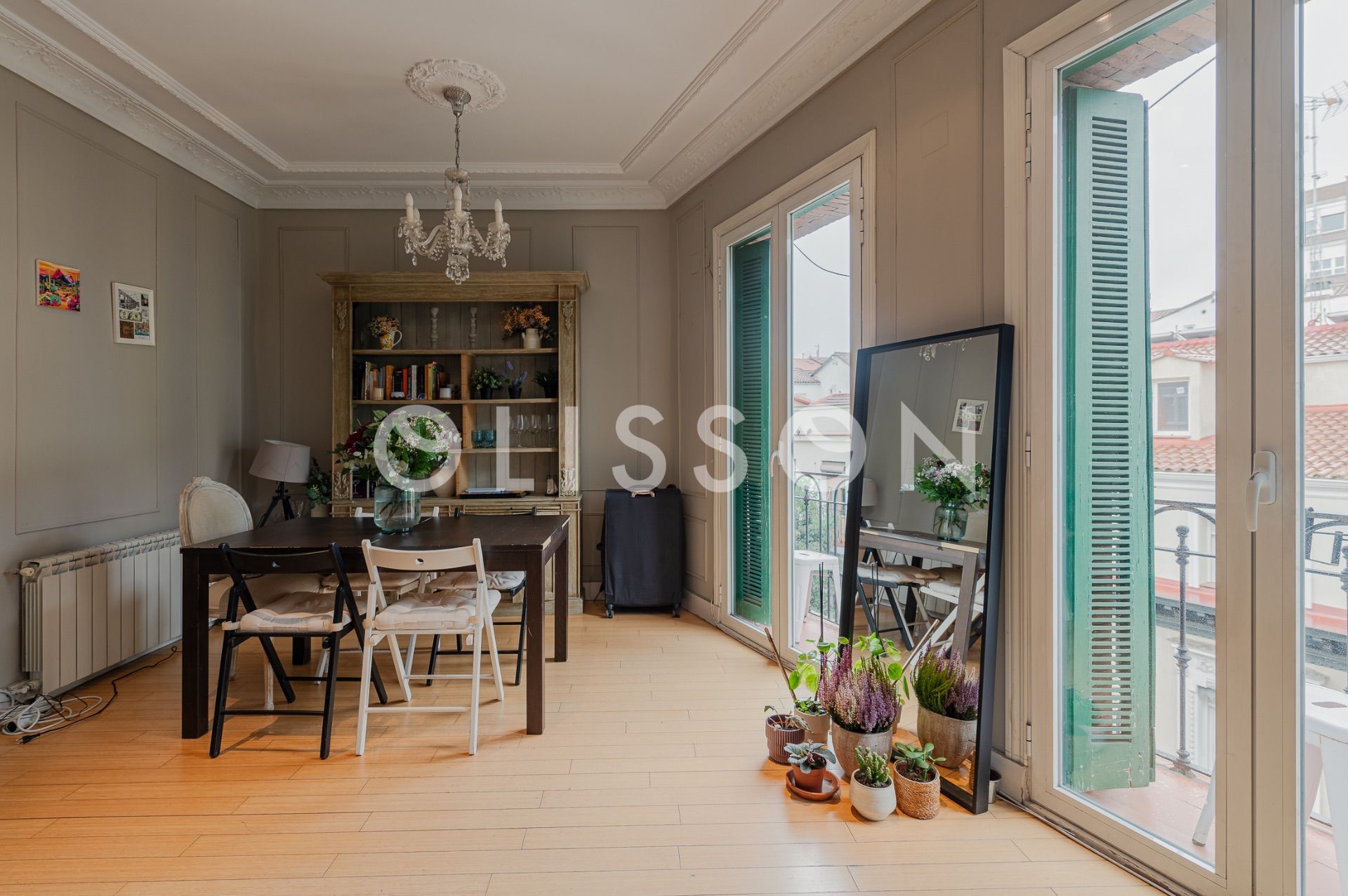 Living room of Flat for sale in  Madrid Capital  with Heating