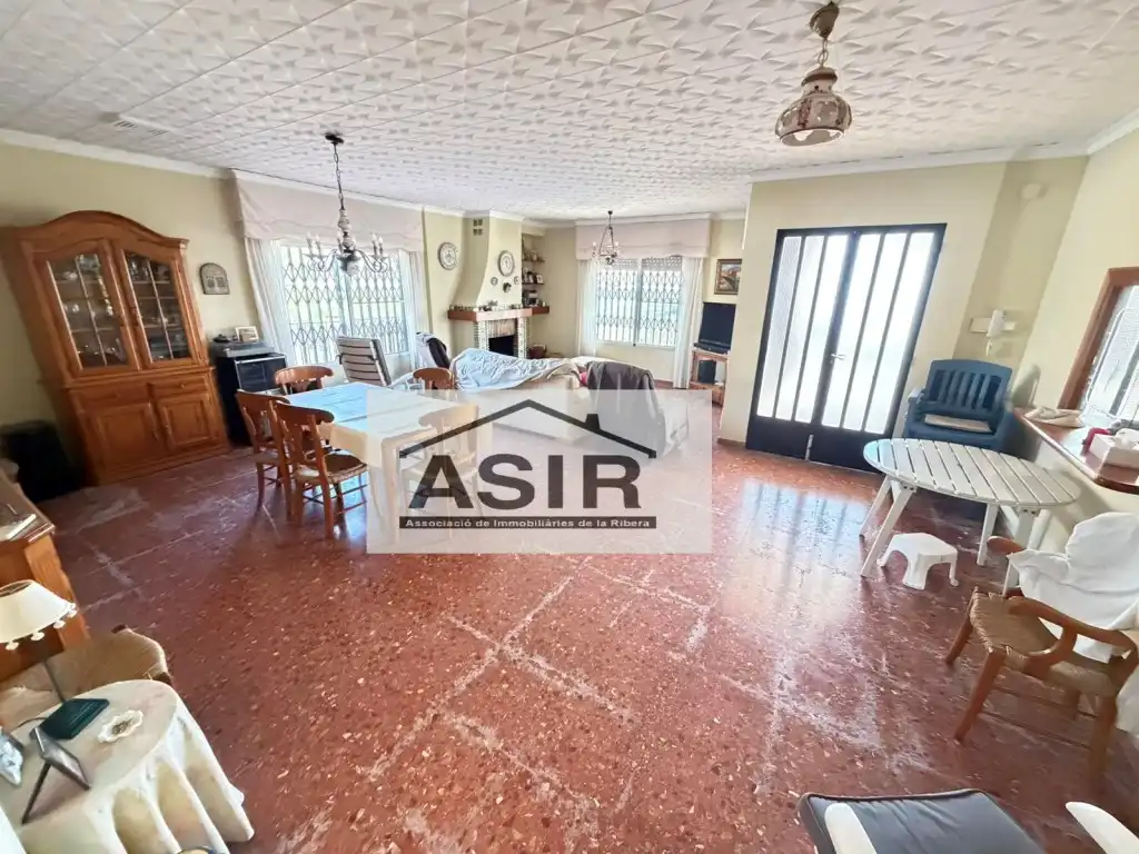 Sala de estar de Casa o chalet en venta en Alzira con Aire acondicionado, Terraza y Piscina
