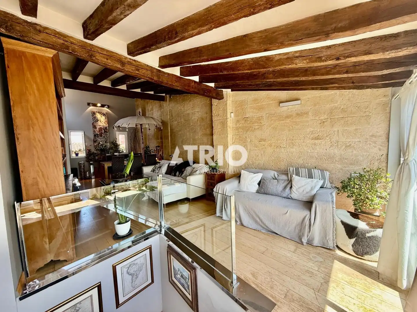 Sala de estar de Dúplex en venta en  Palma de Mallorca con Aire acondicionado y Terraza