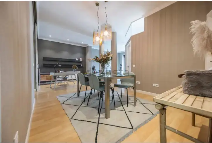Dining room of Flat for rent in Madrid  with Air Conditioner, Heating and Parquet flooring
