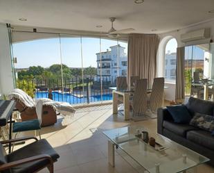 Living room of Flat for sale in  Murcia Capital  with Private garden and Community pool