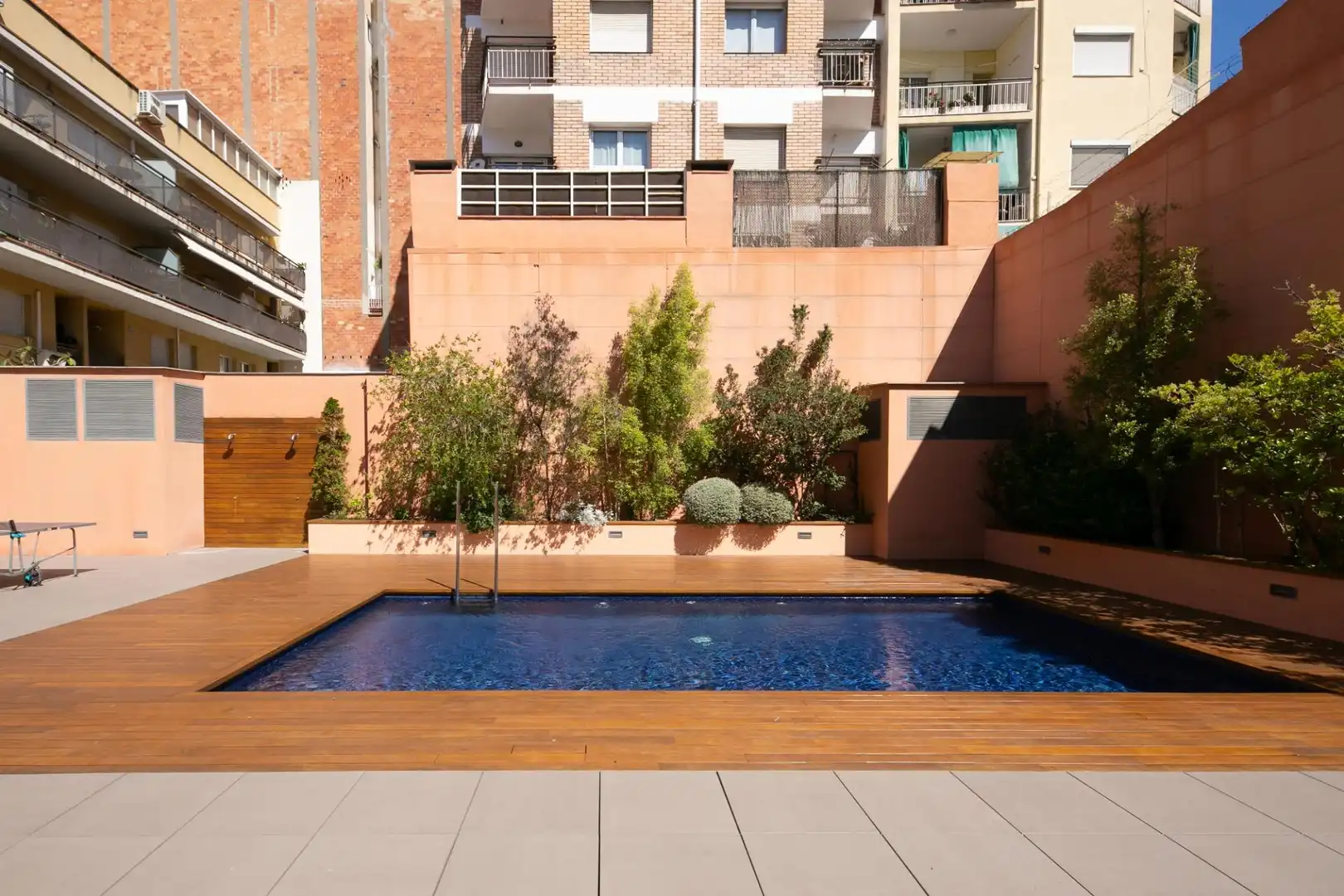 Swimming pool of Duplexes for sale in Barcelona  with Parquet flooring, Furnished and Community pool