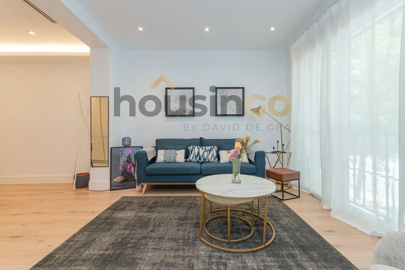 Sala de estar de Piso de alquiler en Madrid con Aire acondicionado, Calefacción y Terraza