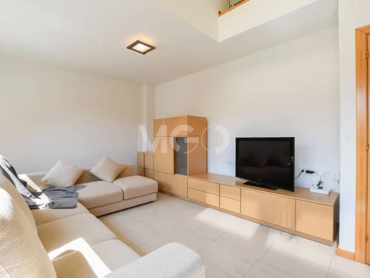 Sala de estar de Dúplex en venta en Calldetenes con Calefacción y Parquet