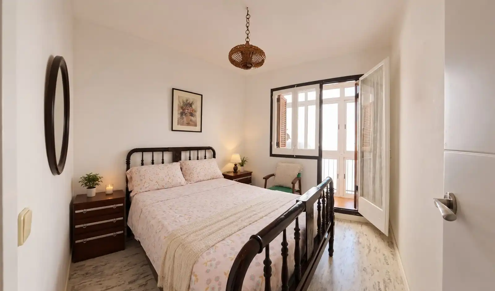Schlafzimmer von Dachboden zum Verkauf in Cunit mit Parkett, Terrasse und Balkon