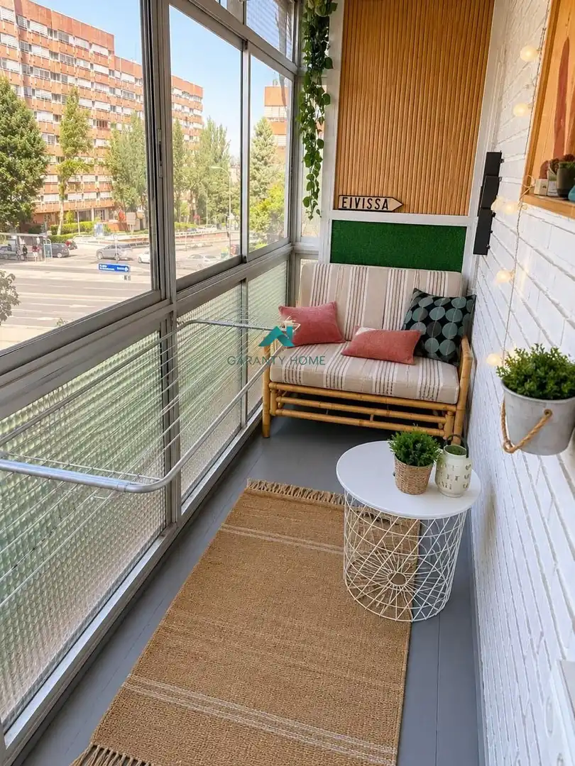 Terraza de Piso de alquiler en Madrid con Amueblado
