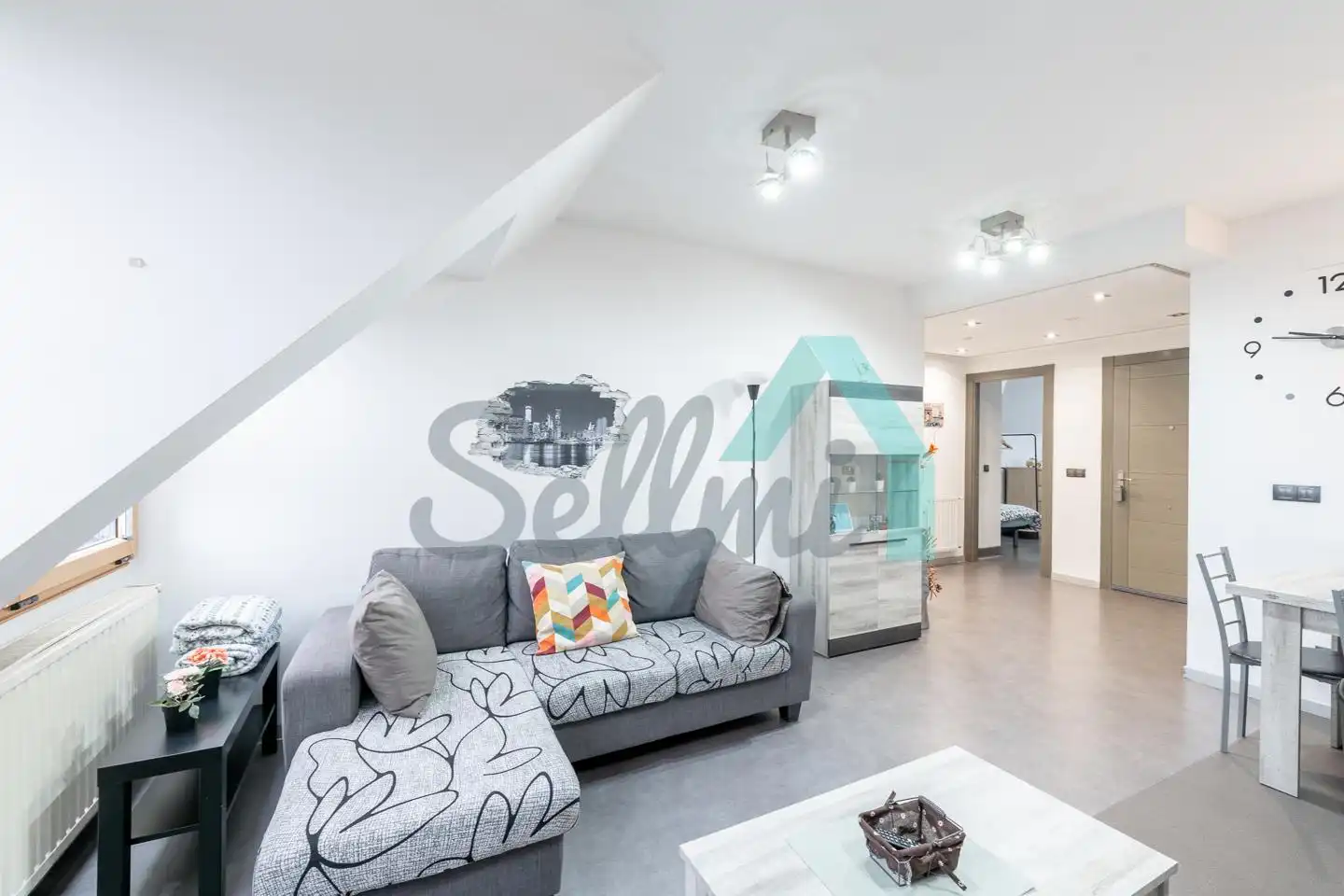 Living room of Flat for share in Oviedo   with Heating, Furnished and Internet
