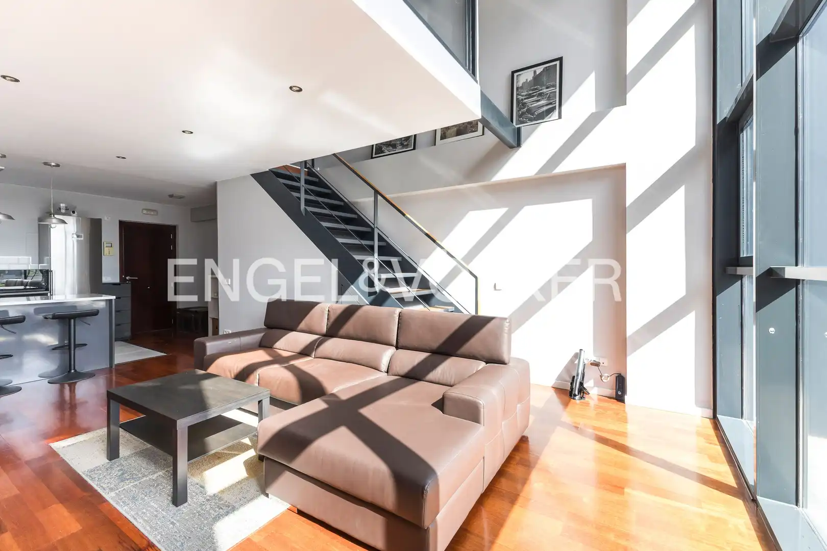 Sala d'estar de Loft de lloguer en San Sebastián de los Reyes amb Aire condicionat, Calefacció i Piscina