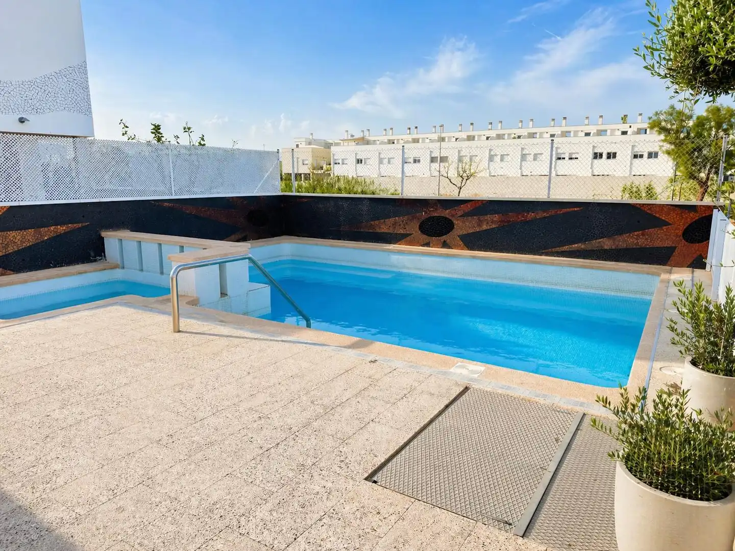 Piscina de Casa adosada de lloguer en Almenara amb Aire condicionat, Calefacció i Terrassa