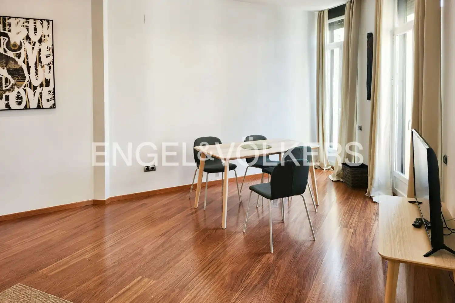 Comedor de Piso de alquiler en Valencia con Aire acondicionado, Calefacción y Amueblado