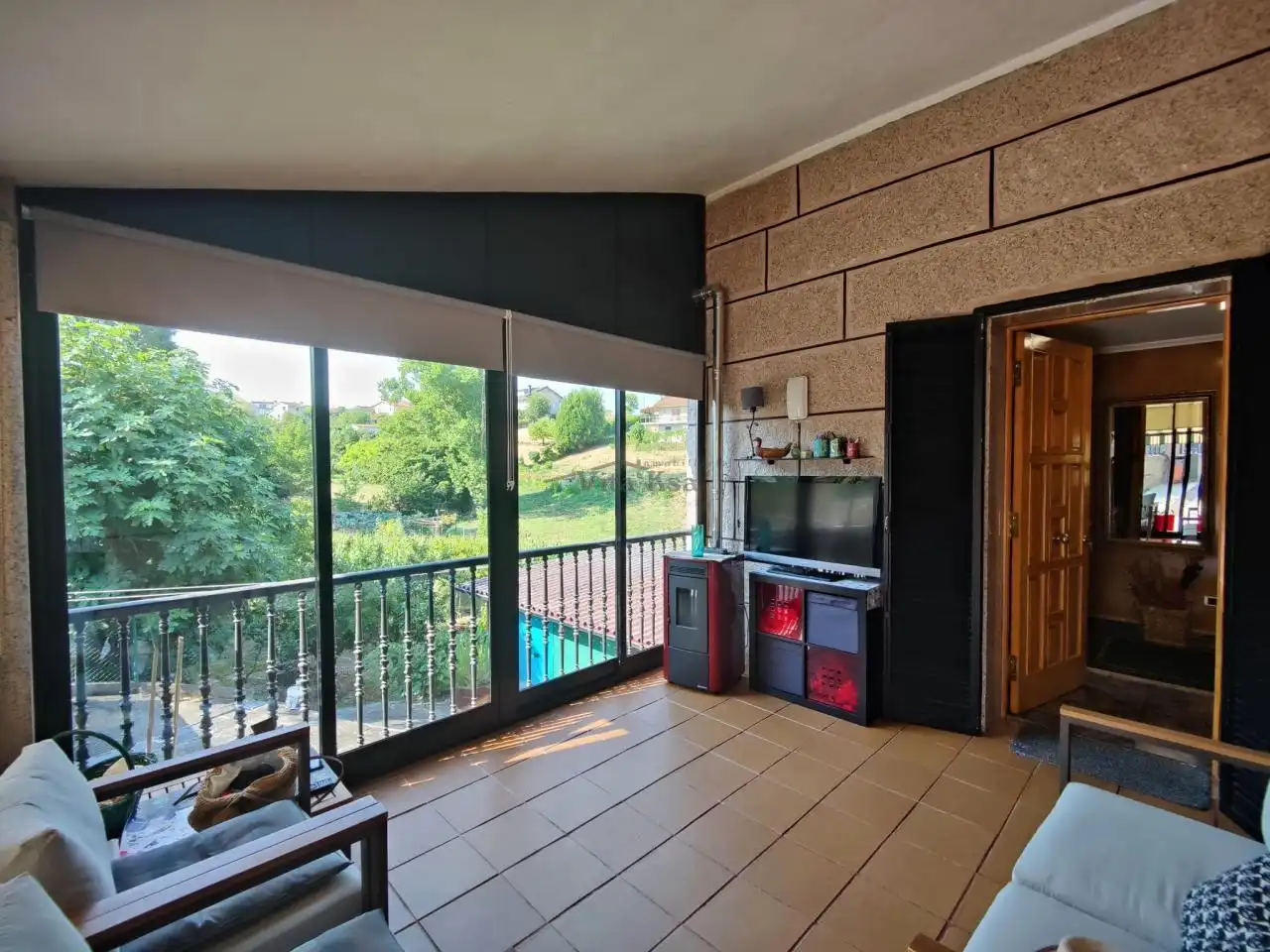 Balcony of Houses for sale in Ourense Capital   with Heating, Private garden and Swimming Pool