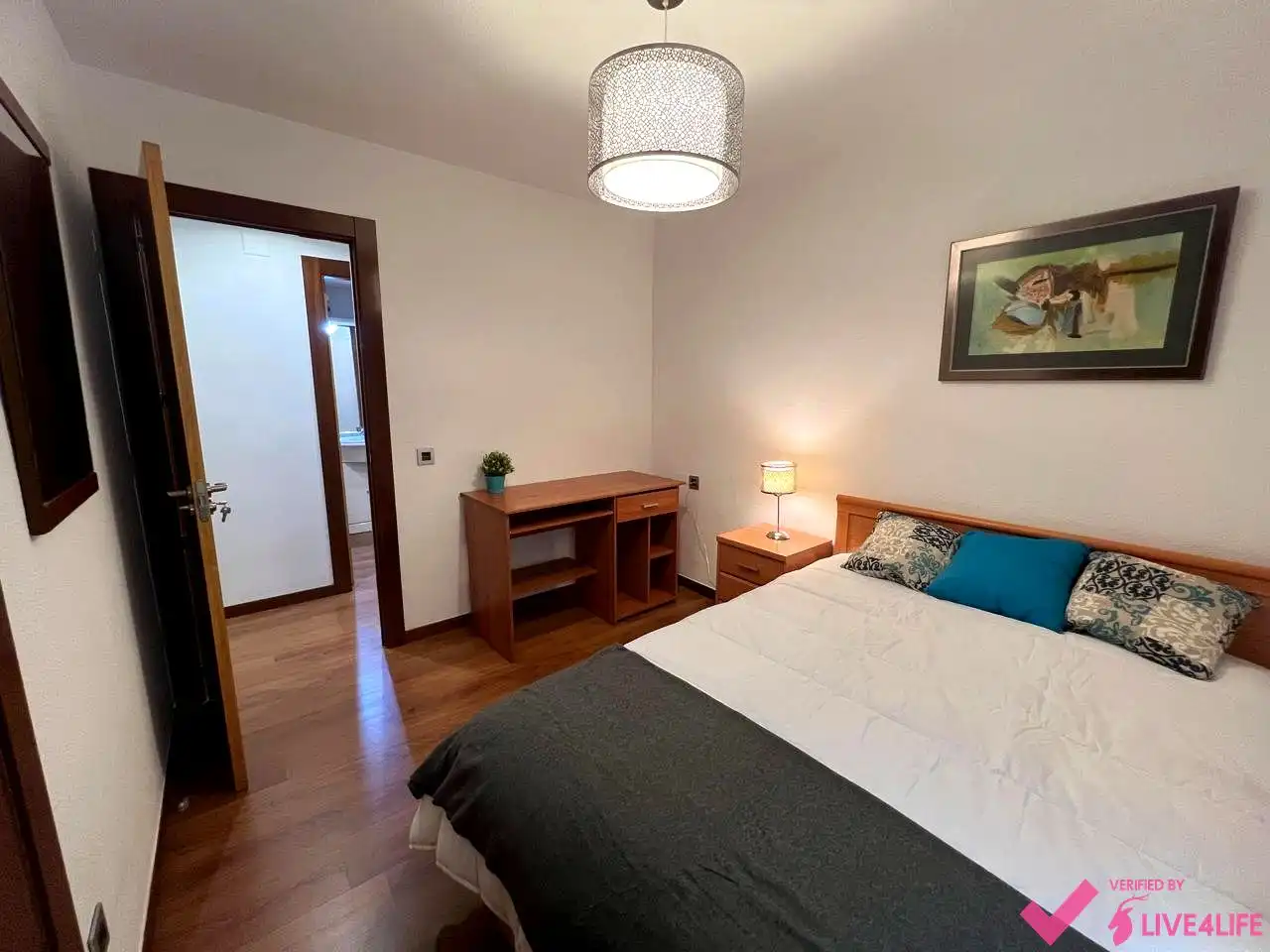 Bedroom of Flat for rent in Valencia  with Air Conditioner, Parquet flooring and Furnished