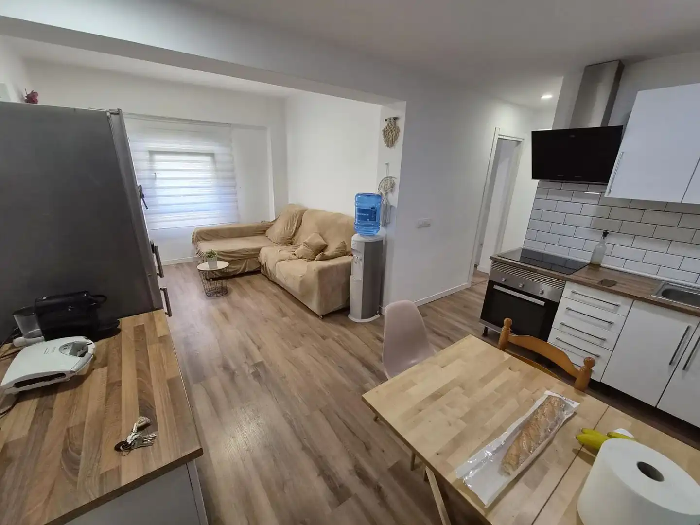 Sala d'estar de Pis de lloguer en Castellón de la Plana / Castelló de la Plana amb Parquet i Moblat