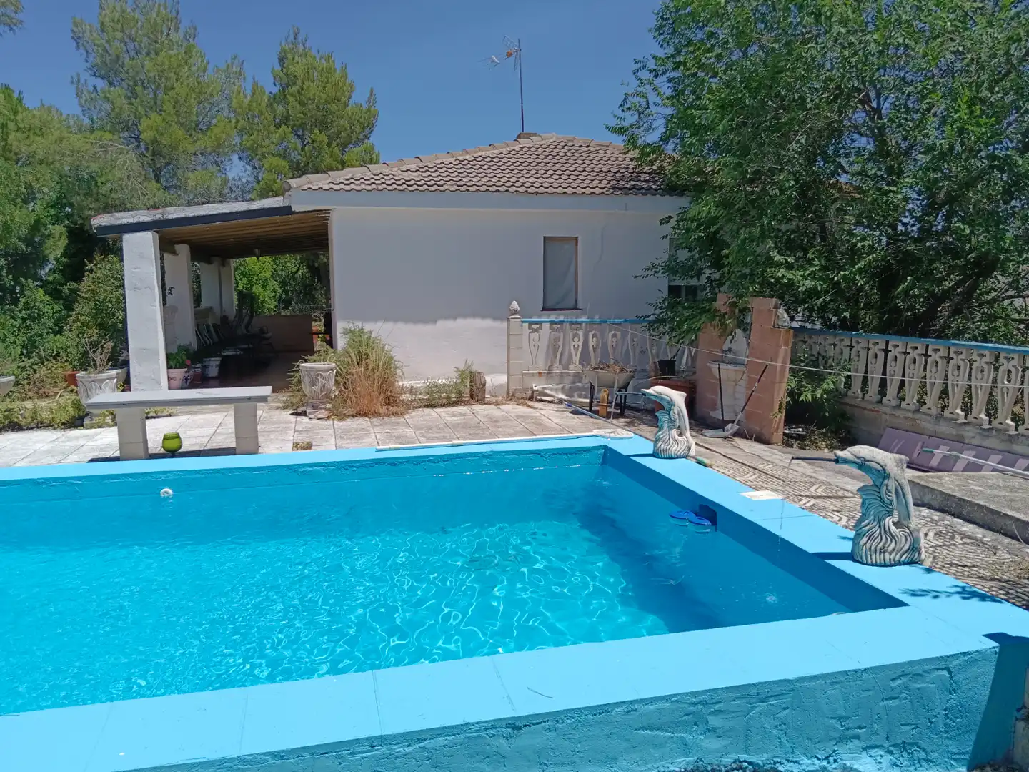 Piscina de Casa o xalet en venda en Illana amb Jardí privat, Terrassa i Piscina