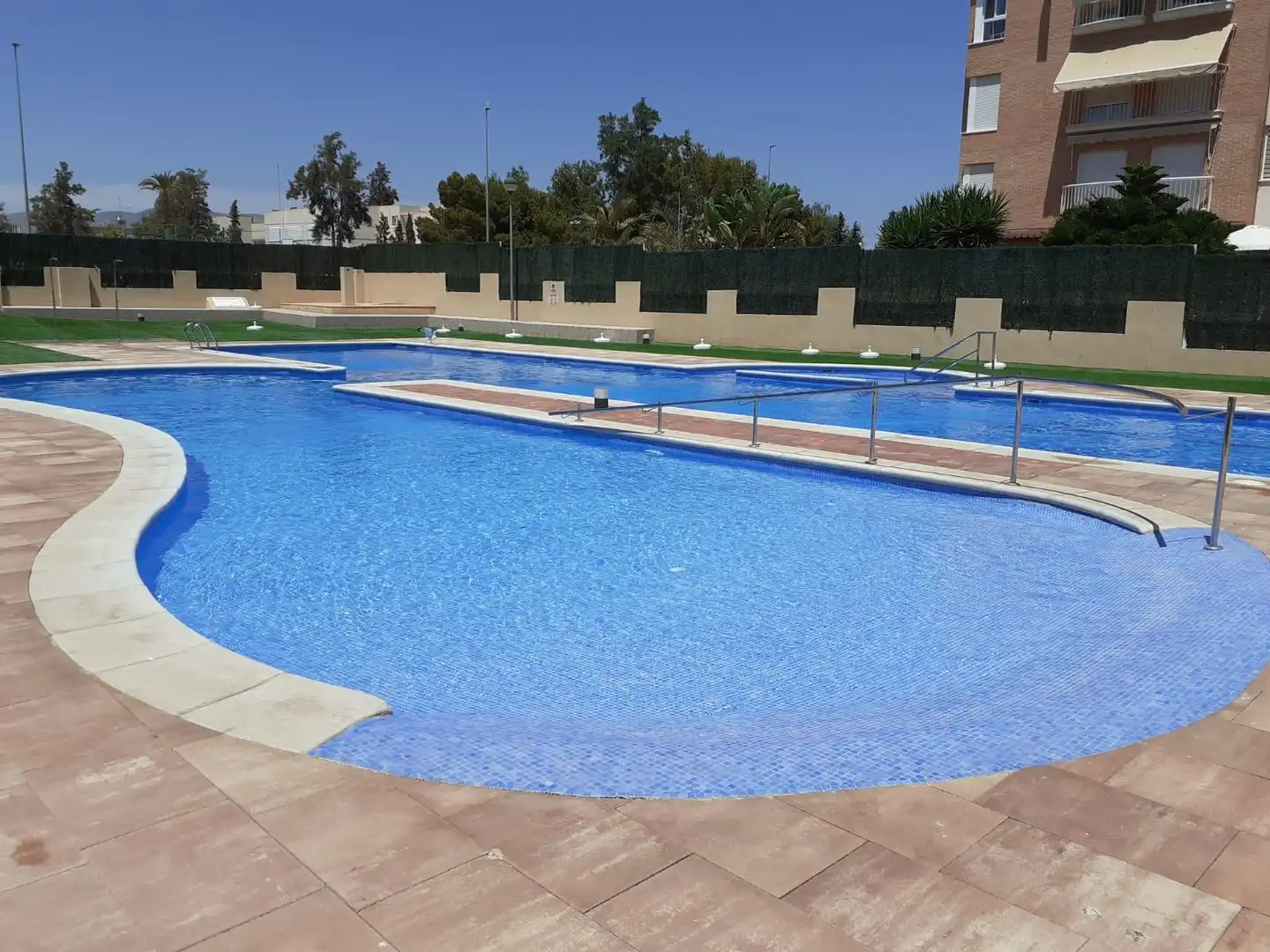 Schwimmbecken von Wohnung zur Miete in Águilas mit Klimaanlage, Parkett und Terrasse