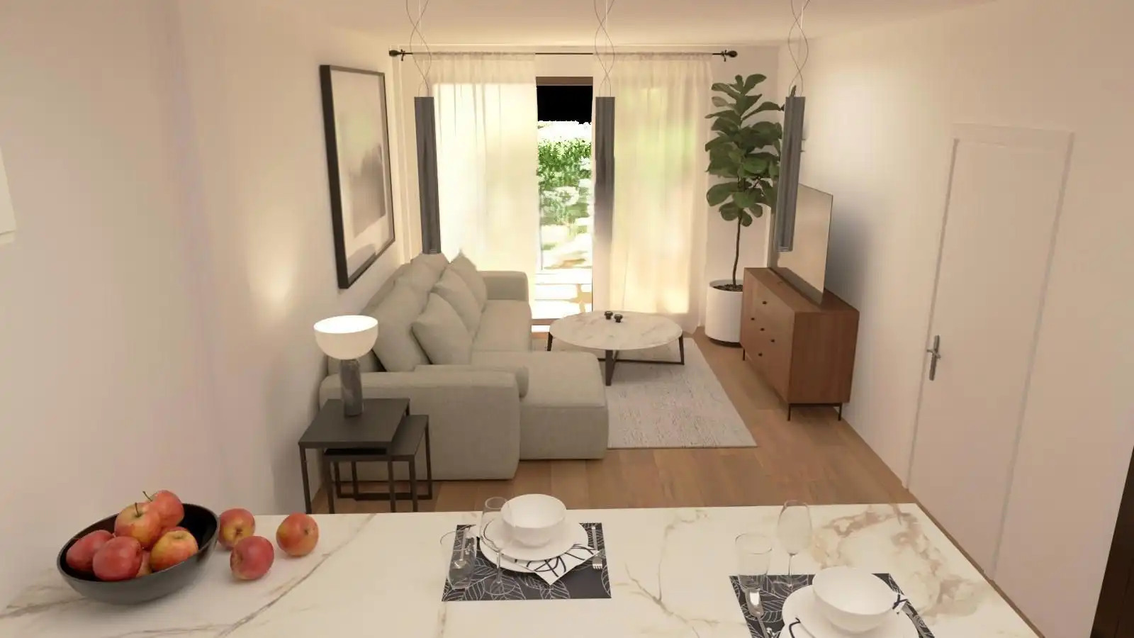 Living room of Apartments for sale in Vera  with Community pool