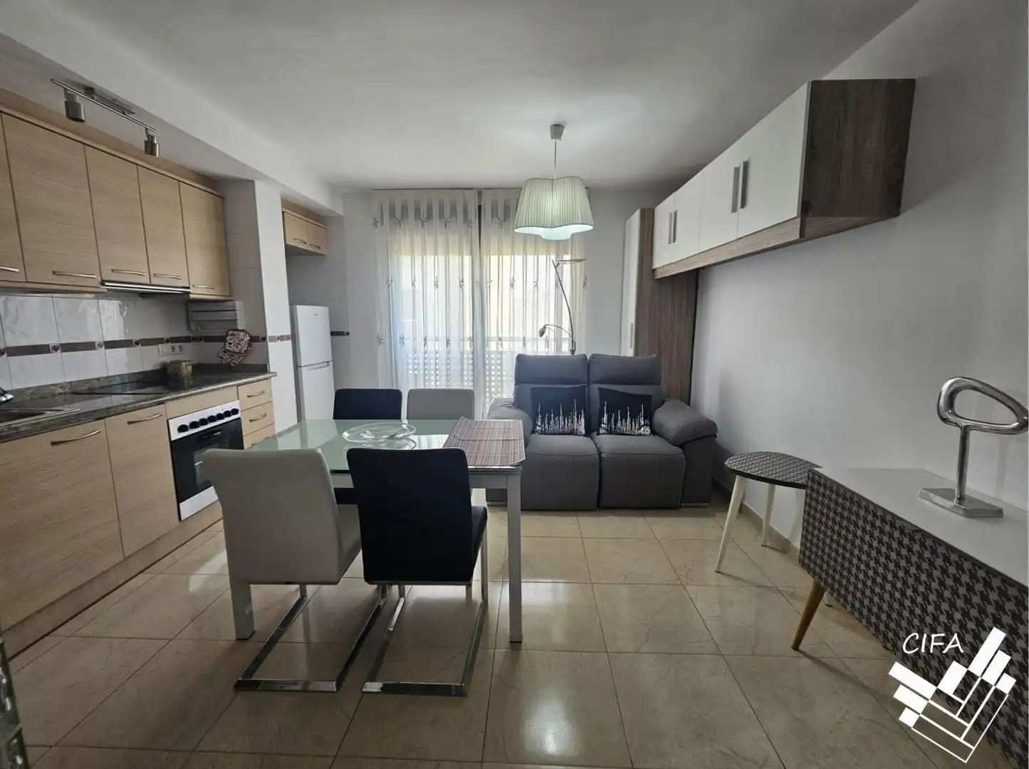 Living room of Flat for rent in Benicarló  with Air Conditioner, Heating and Furnished