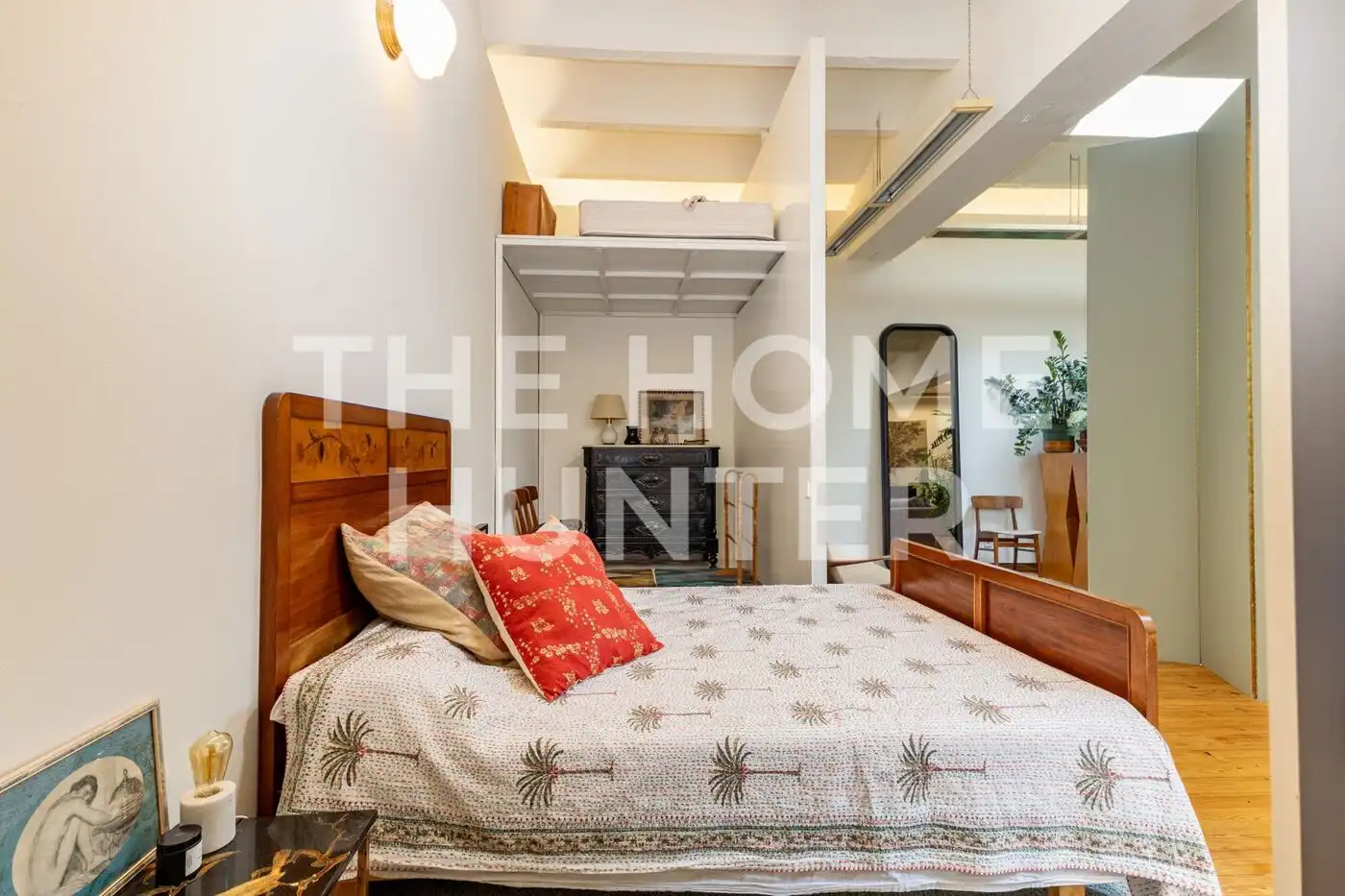 Schlafzimmer von Loft zum Verkauf in Barcelona mit Klimaanlage, Heizung und Möbliert