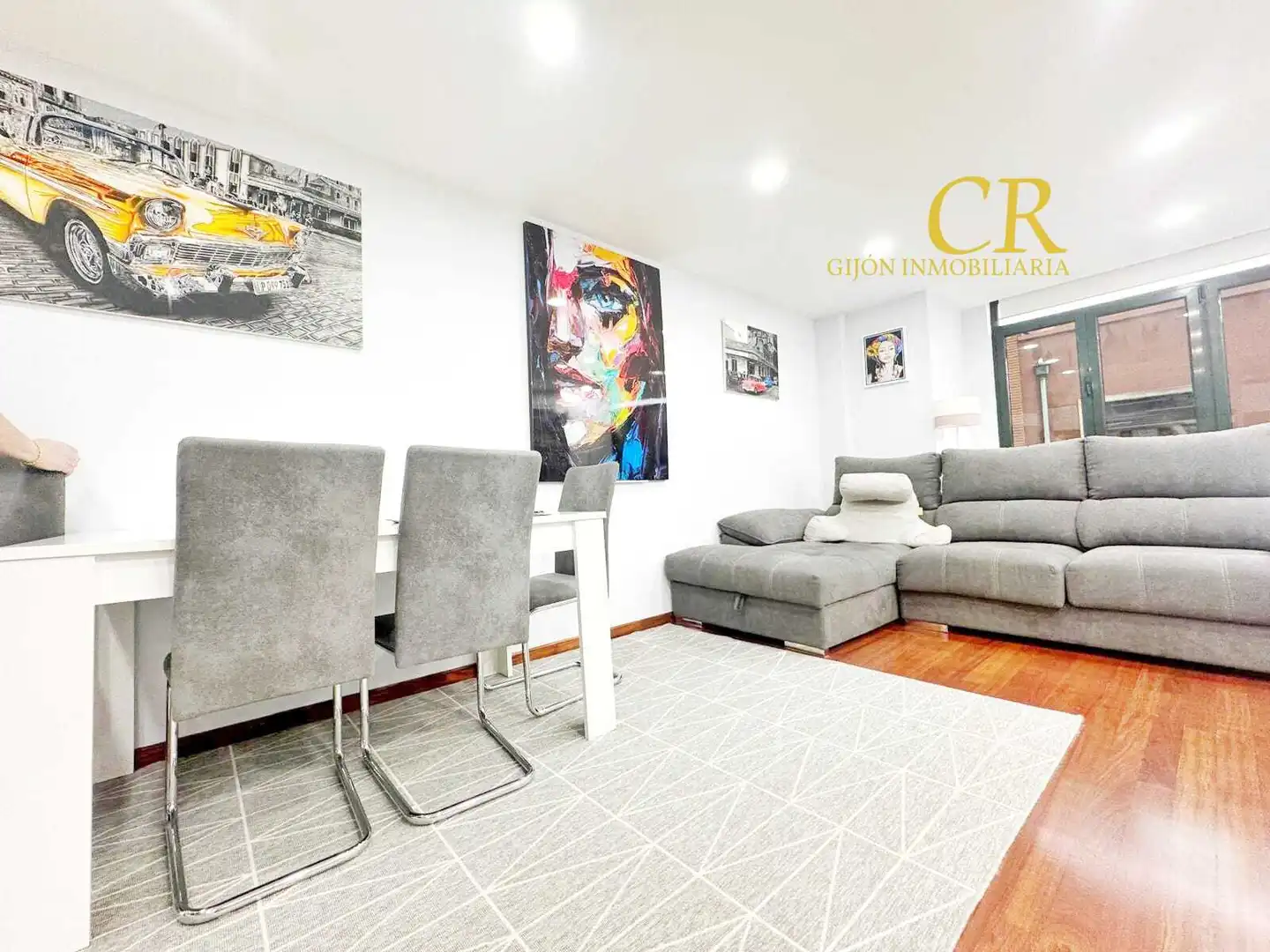 Sala de estar de Piso en venta en Gijón  con Amueblado