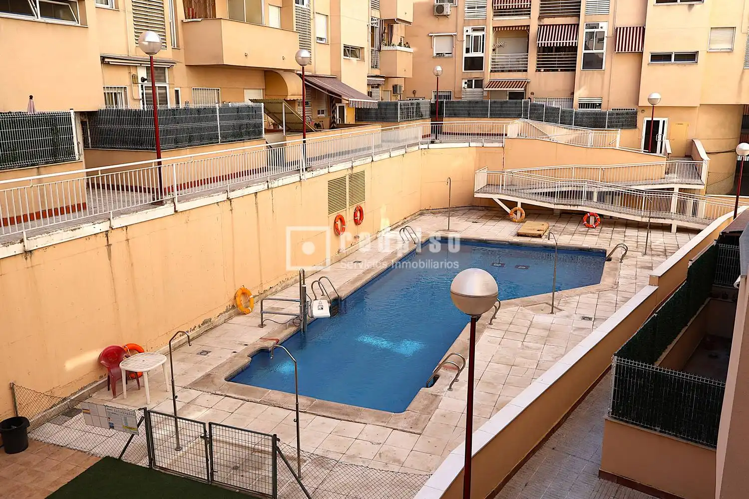 Swimming pool of Flat for sale in Madrid  with Air Conditioner, Heating and Parquet flooring