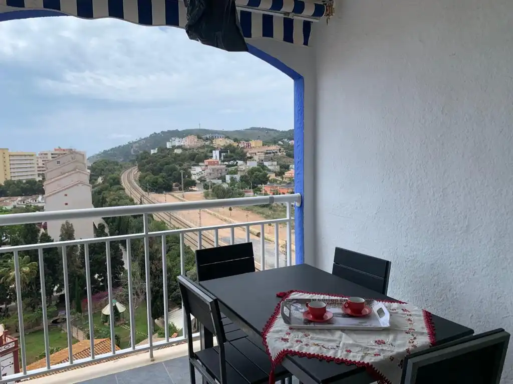 Terraza de Apartamento de alquiler en Oropesa del Mar / Orpesa con Aire acondicionado, Terraza y Amueblado