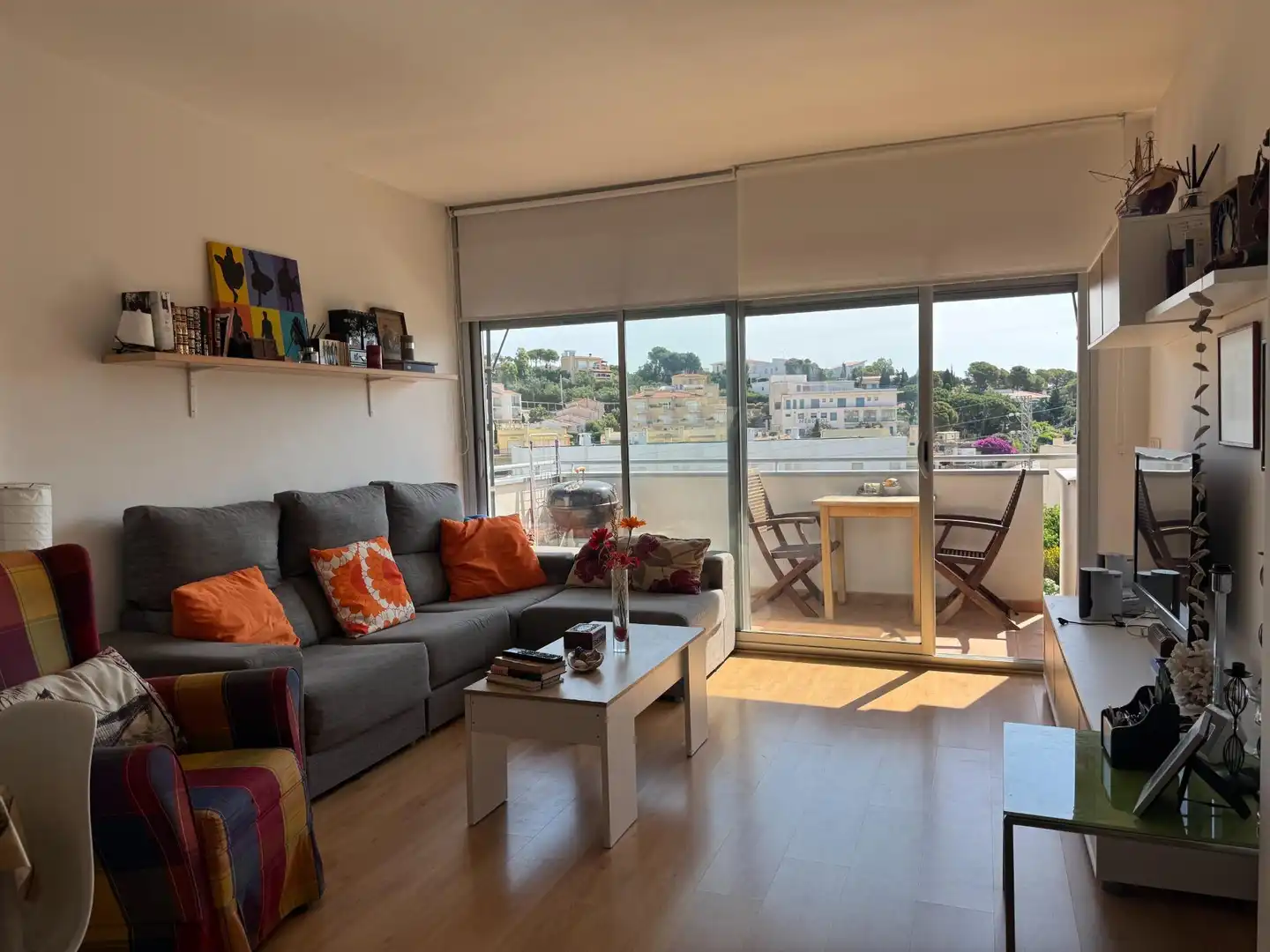 Sala d'estar de Àtic en venda en Llançà amb Aire condicionat, Terrassa i Traster