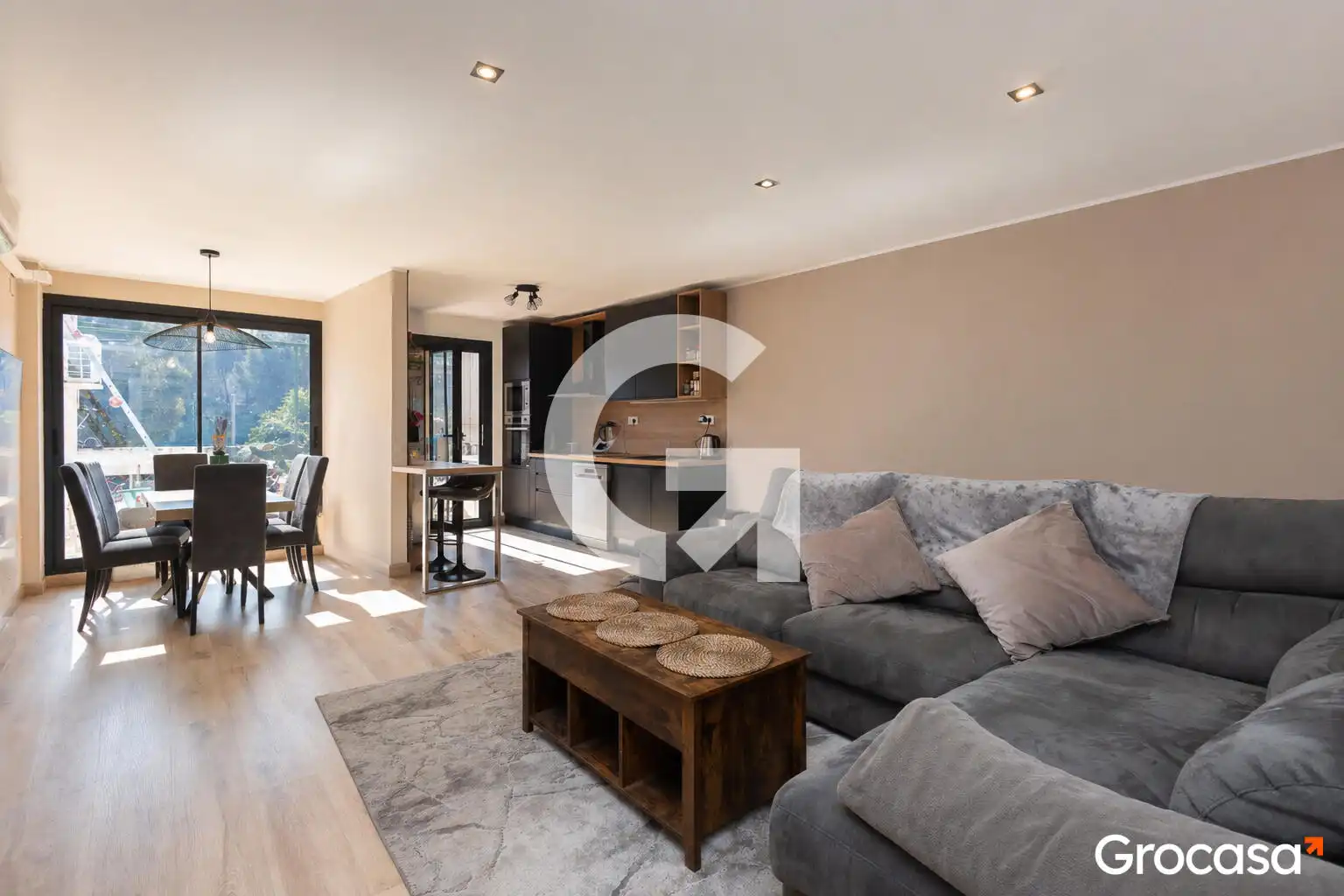 Living room of Detached homes for sale in Vallirana  with Air Conditioner, Terrace and Storage room