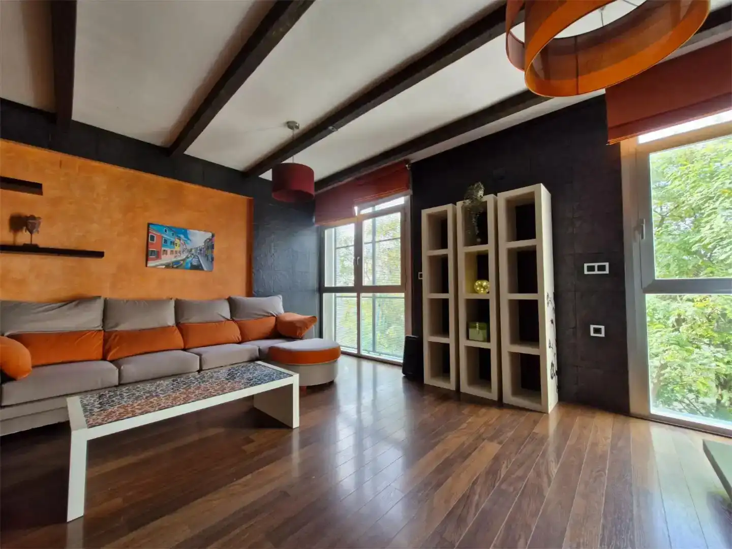 Wohnzimmer von Wohnung zur Miete in  Sevilla Capital mit Klimaanlage